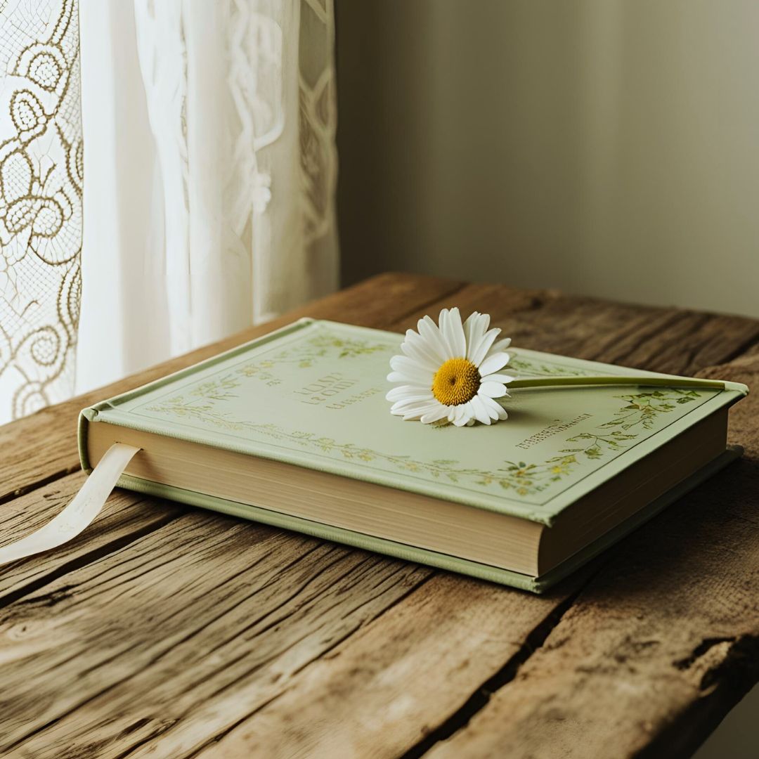 daisy on book