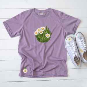 Fern & daisy decals