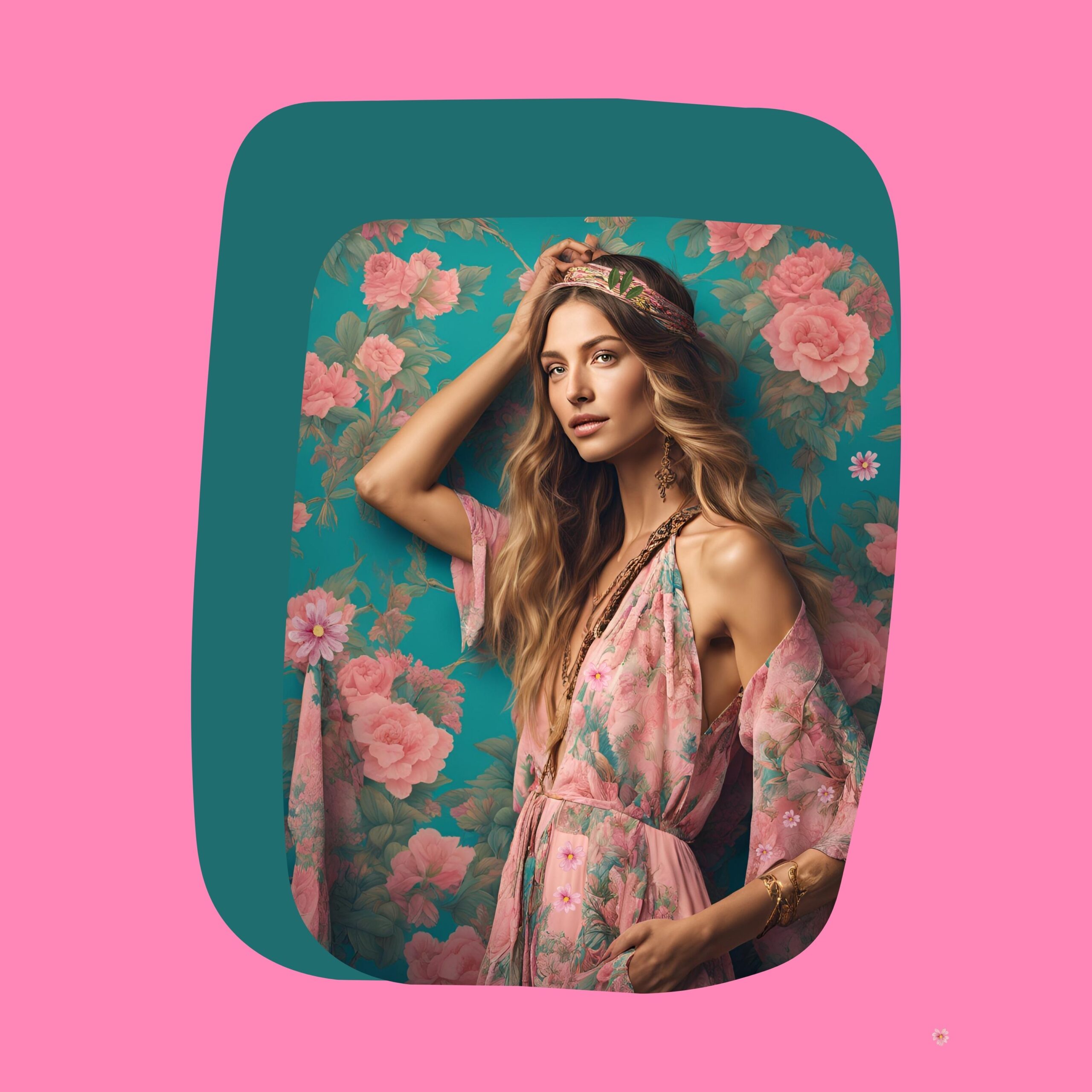 florals on dress