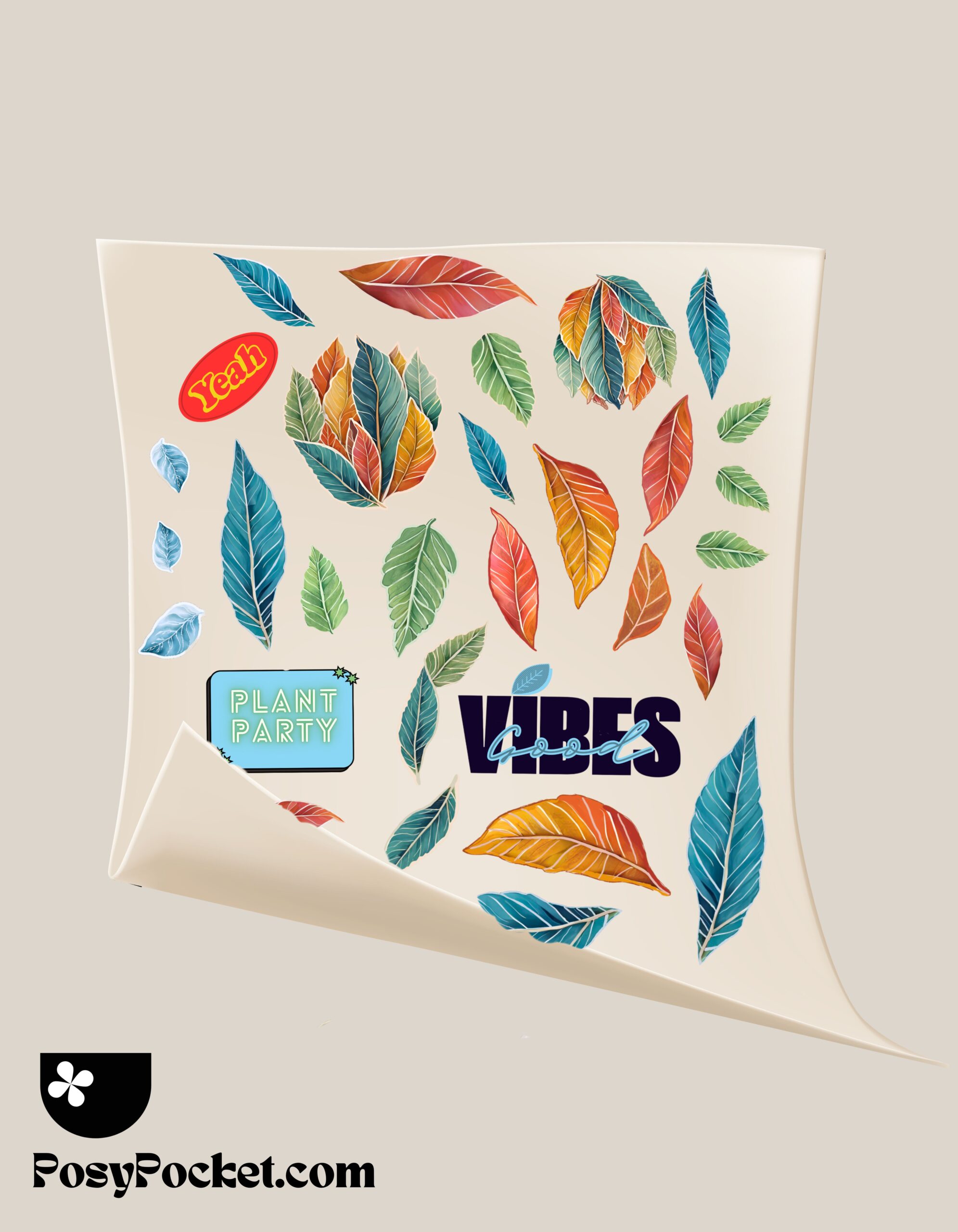 wandering leaves decal sheet