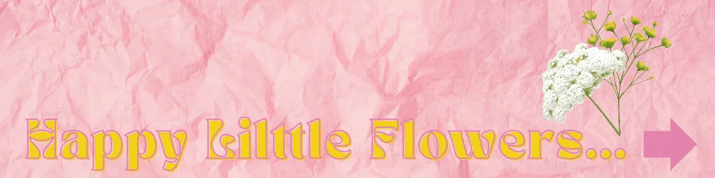 little happy flower banner