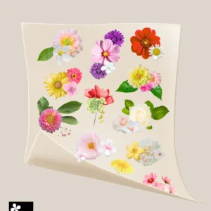 real look flower decals