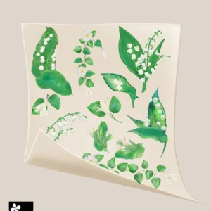 lily of the valley floral decals sheet
