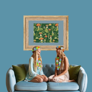 mushroom woman art