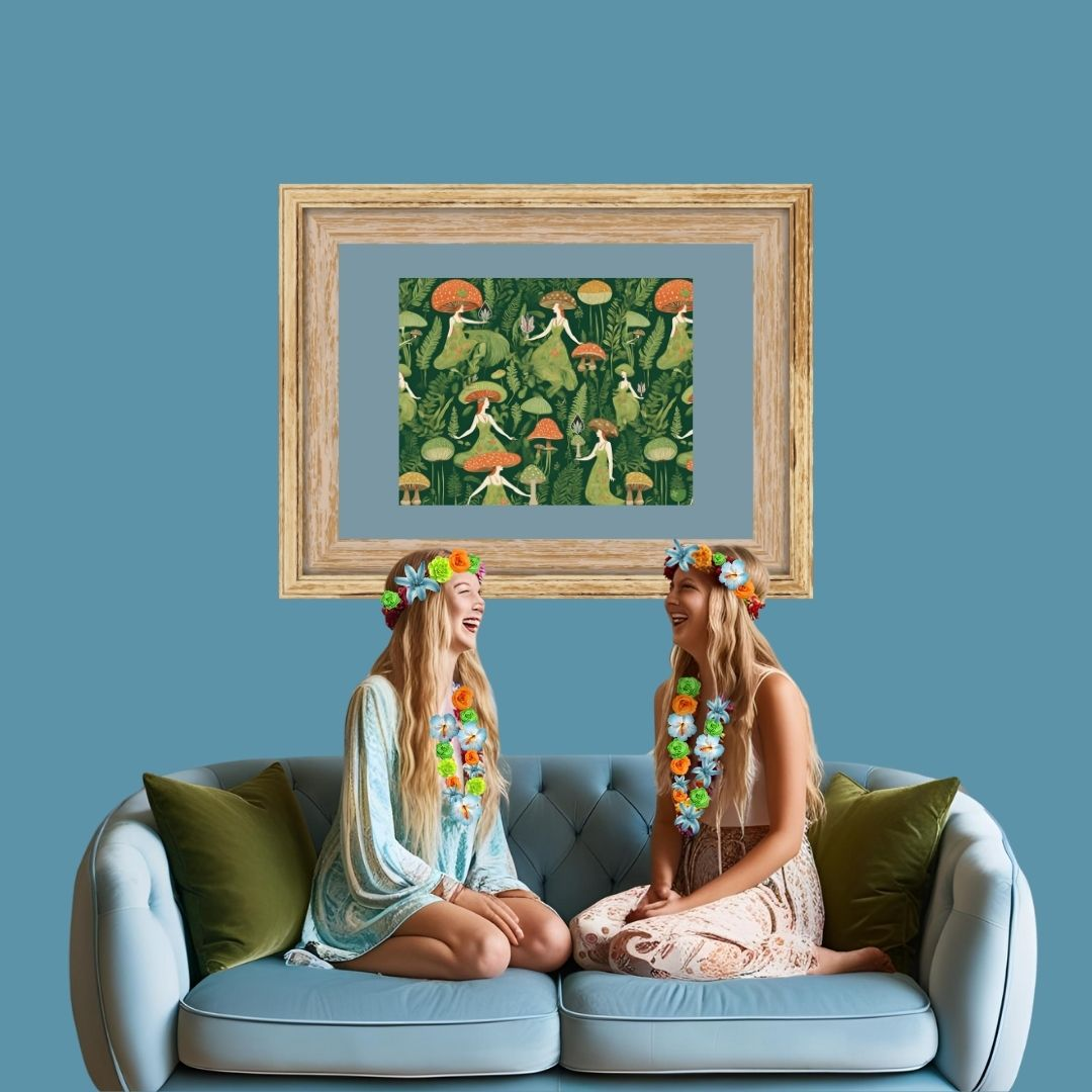 mushroom woman art