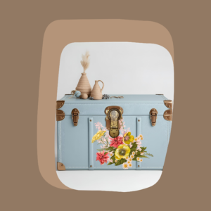 fall flower decal bouquet on trunk